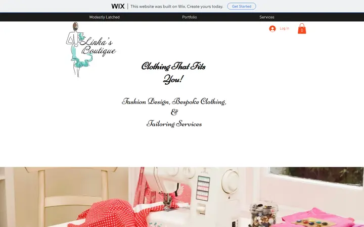 Website page titled Alterations | Linka's Boutique