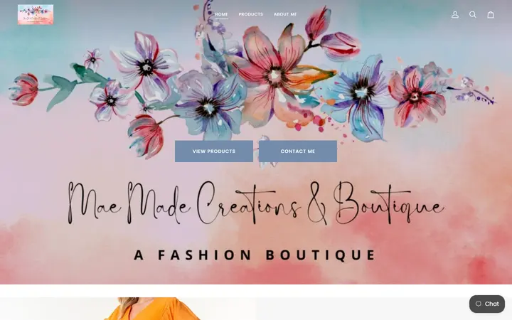 Preview of Mae Made Creations & Boutique website
