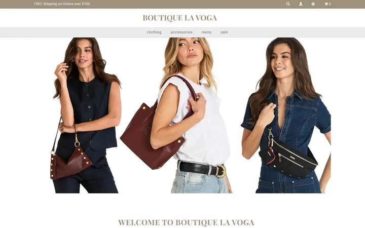 Preview of Boutique La Voga website