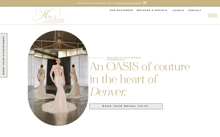 Preview of Mimi's Couture Bridal at Little White Dress website