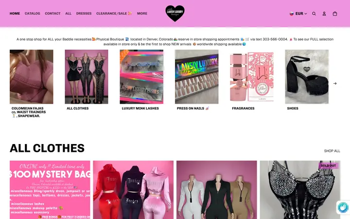 Preview of Estilo lausiv luxury boutique website