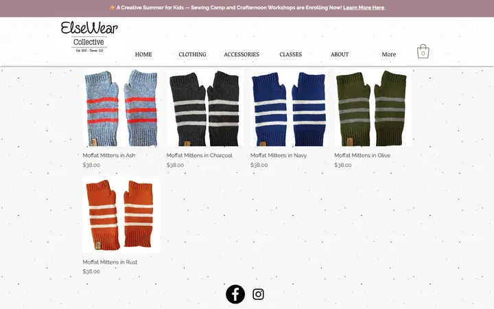 Website page titled HandWear | elsewearcollective