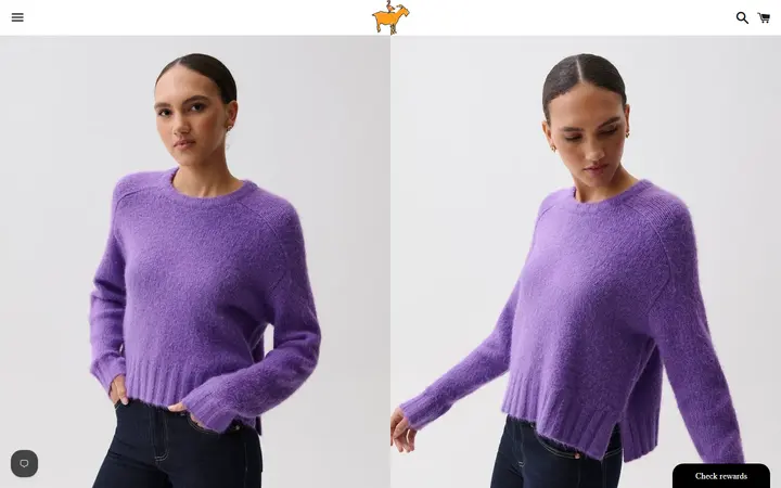 Website page titled Pistola | Adina – Goose & the Goat