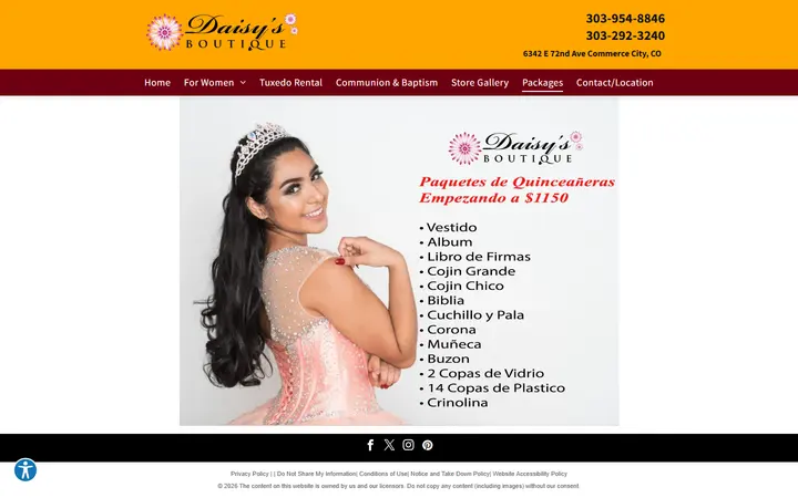 Website page titled Daisy's Boutique Blog | Denver, CO