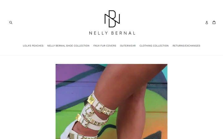 Website page titled Monster White Platforms LAST SIZE 36 (6/6.5) – nellybernalcollection.com