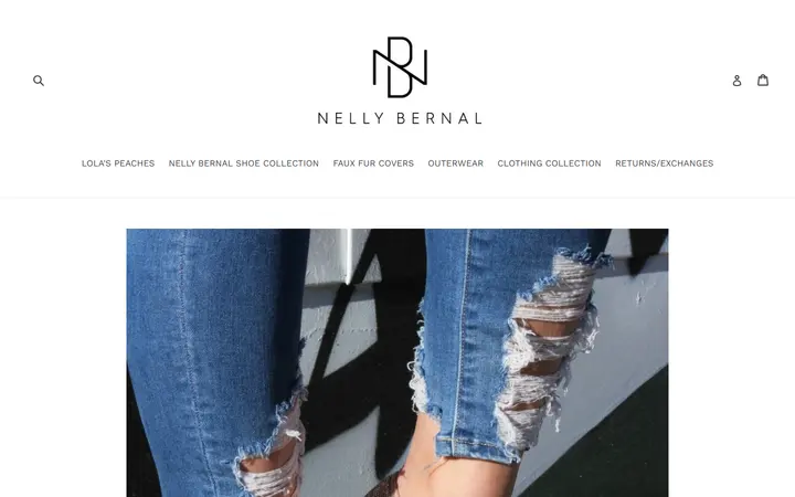 Website page titled Disco Queen Champagne Rhinestone Loafers – nellybernalcollection.com