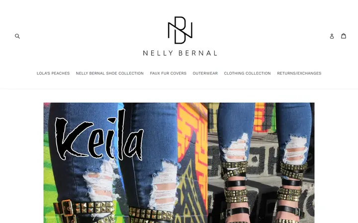 Website page titled Keila Black Platform Heels LAST SIZE 36 (6/6.5 runs small) – nellybernalcollection.com