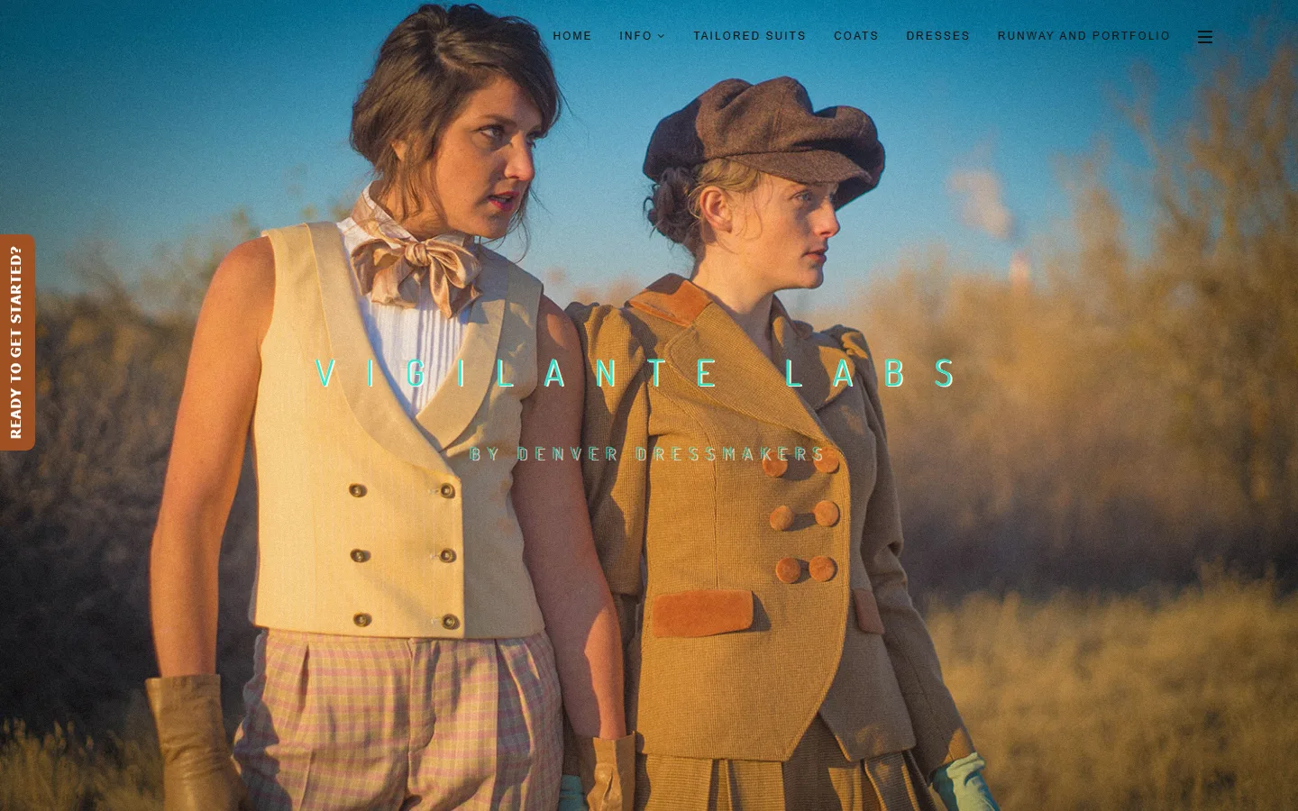 Viewport capture of Denver Dressmakers website