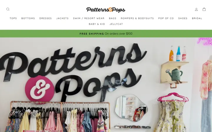 Preview of Patterns & Pops website