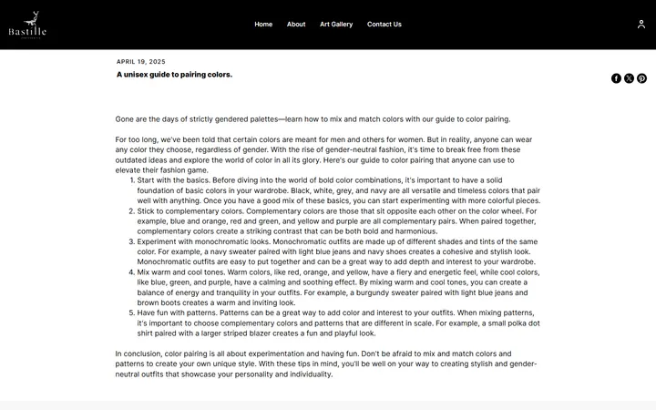 Preview of Bastille PARISDENVER website