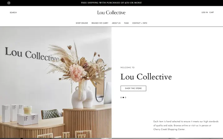 Preview of Lou Collective website