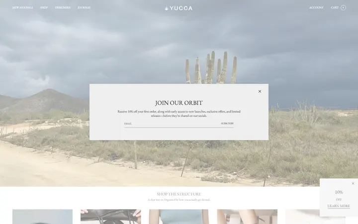 Preview of YUCCA | Casual Luxury, Curated in Denver website