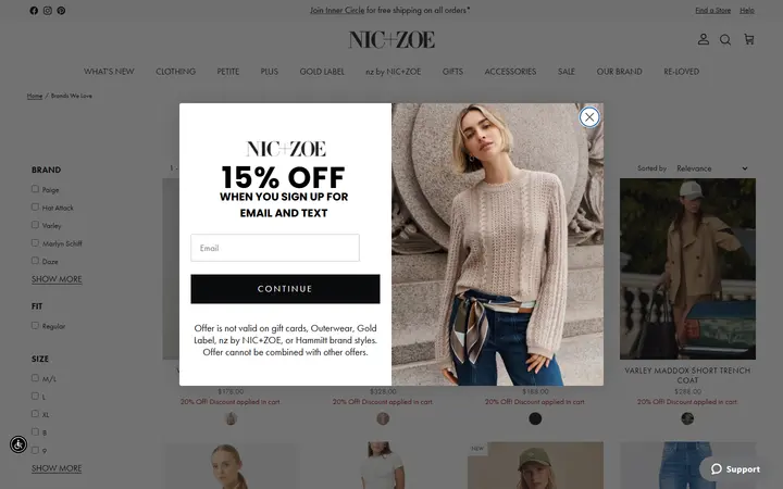 Website page titled Brands We Love
