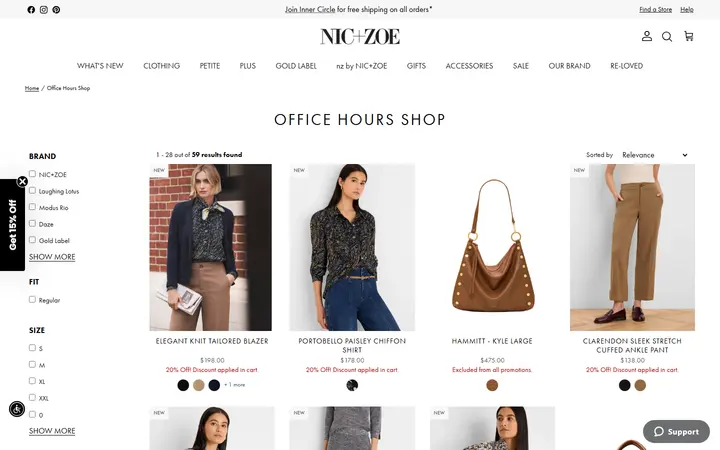 Website page titled Office Hours Shop