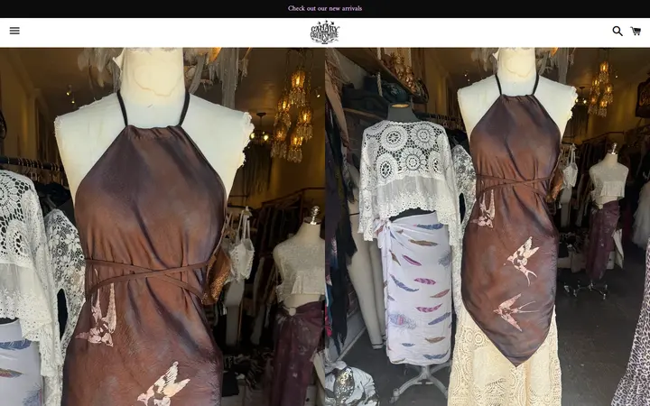 Website page titled Rays of flight halter – Canary In A Clothesmine