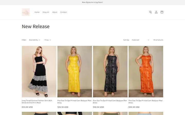 Website page titled New Release – myflydesigns