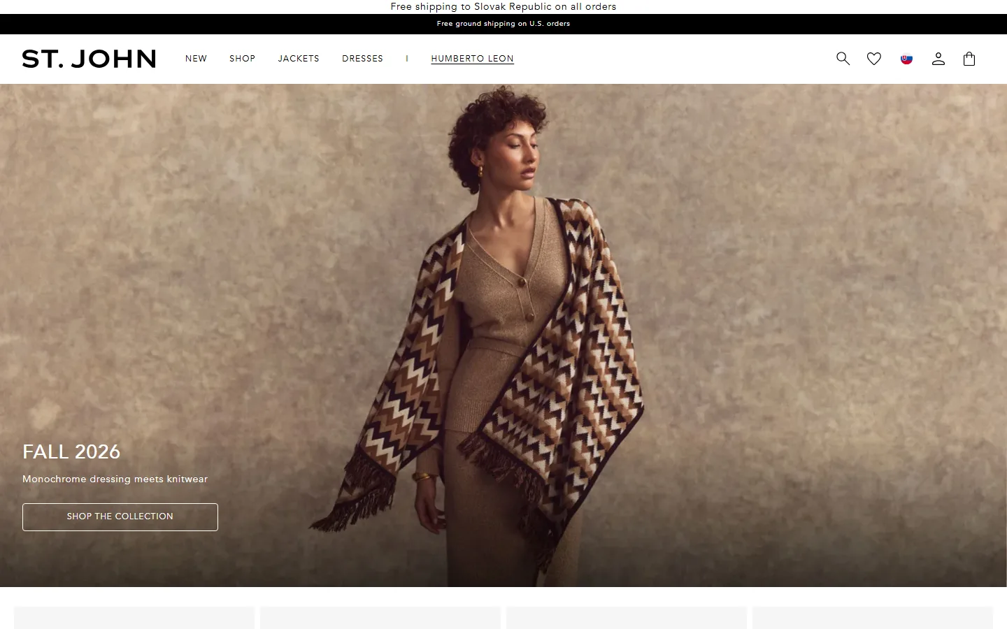 Viewport capture of St. John Knits Boutique website