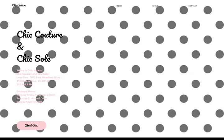 Preview of Chic Couture website
