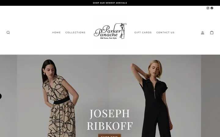 Preview of Parker Panache website
